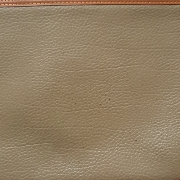 Vintage Dooney and Bourke Taupe Leather Briefcase - Picture 5 of 14